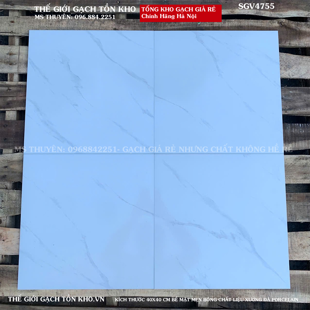 Gạch lát nền giá rẻ 40x40 MIKADO SGV4755 Loại A1